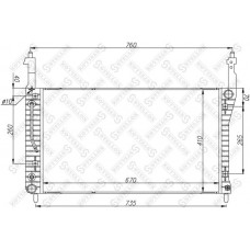 10-26059-SX STELLOX Радіатор охолодження двигуна