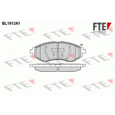BL1912A1 FTE КомплеК т гальмівних колодок, дискове гальмо
