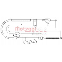 10.4511 METZGER Тросик, cтояночный тормоз