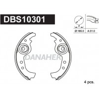 DBS10301 DANAHER Комплект гальмівних колодок