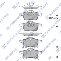 SP1703 Hi-Q Комплект гальмівних колодок дисковий гальм