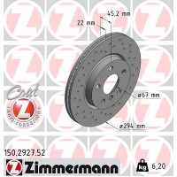 150.2927.52 ZIMMERMANN Гальмівний диск