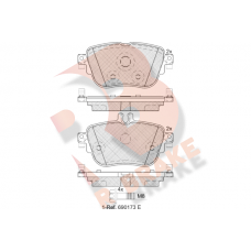 RB2290 R BRAKE Комплект гальмівних колодок дисковий гальм