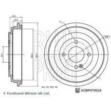 ADBP470024 BLUE PRINT Гальмівний барабан