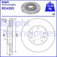 BG4265 DELPHI Гальмівний диск