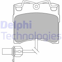 LP1535 DELPHI Комплект гальмівних колодок дисковий гальм
