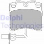 LP1535 DELPHI Комплект гальмівних колодок дисковий гальм