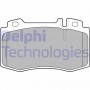 LP1828 DELPHI Комплект гальмівних колодок дисковий гальм
