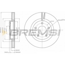 CD7589V BREMSI Гальмівний диск