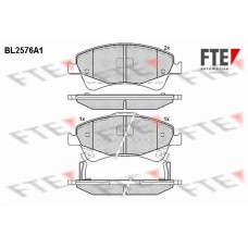 BL2576A1 FTE Комплект гальмівних колодок дисковий гальм