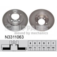 N3311063 NIPPARTS Гальмівний диск