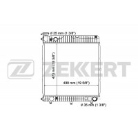 MK-1012 ZEKKERT Радіатор охолодження двигуна