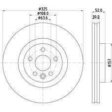 8DD 355 123-111 HELLA Гальмівний диск