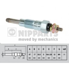 J5711007 NIPPARTS Свічка розжарювання