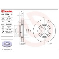 09.5574.10 BREMBO Гальмівний диск