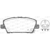 BPA1205.02 OPEN PARTS КомплеК т гальмівних колодок, дискове гальмо