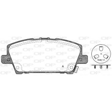 BPA1205.02 OPEN PARTS КомплеК т гальмівних колодок, дискове гальмо