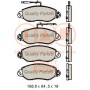704-13170 IAP QUALITY PARTS Комплект гальмівних колодок дисковий гальм