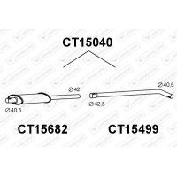 CT15040 VENEPORTE Предглушник вихлопних газів