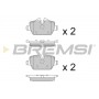 BP3196 BREMSI Комплект гальмівних колодок дисковий гальм