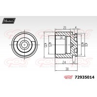 72935014 MAXTECH Поршень корпус скоби гальма