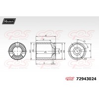 72943024 MAXTECH Поршень корпус скоби гальма