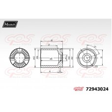 72943024 MAXTECH Поршень корпус скоби гальма