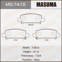 MS-7415 MASUMA Комплект гальмівних колодок