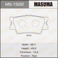 MS-1522 MASUMA Комплект гальмівних колодок