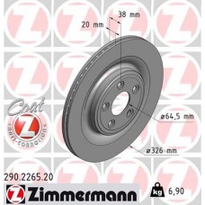 290.2265.20 ZIMMERMANN Гальмівний диск