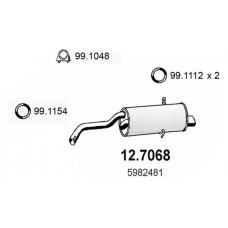 12.7068 ASSO Глушник вихлопних газів кінцевий