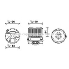 PE8372 AVA QUALITY COOLING Вентилятор салону