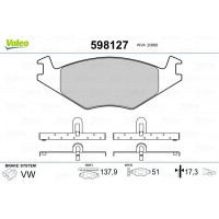 598127 VALEO Комплект гальмівних колодок дисковий гальм
