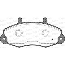 BPA0391.00 OPEN PARTS Комплект гальмівних колодок дисковий гальм