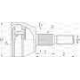 CVJ5751.10 OPEN PARTS Шарнирный комплект, Привідний вал