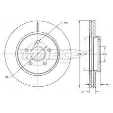 TX 72-27 TOMEX Brakes Гальмівний диск