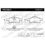 402B0271 RIDEX Комплект гальмівних колодок дисковий гальм