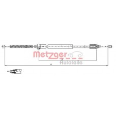 11.6597 METZGER Тросик, cтояночный тормоз