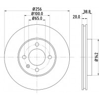 8DD 355 101-321 HELLA PAGID Гальмівний диск