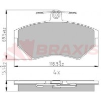 AA0616 BRAXIS Комплект гальмівних колодок дисковий гальм