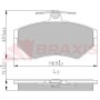 AA0616 BRAXIS Комплект гальмівних колодок дисковий гальм