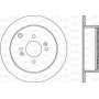 BDA2354.10 OPEN PARTS Гальмівний диск