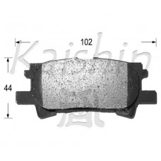 FK2250 KAISHIN Комплект гальмівних колодок дисковий гальм