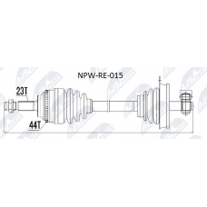 NPW-RE-015 NTY Привідний вал