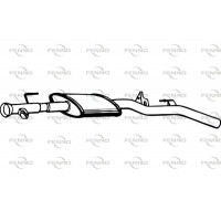 P5027 FENNO Середній глушник вихлопних газів
