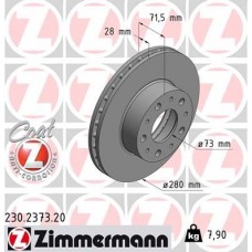 230.2373.20 ZIMMERMANN Гальмівний диск