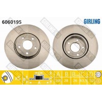 6060195 GIRLING Гальмівний диск