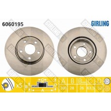 6060195 GIRLING Гальмівний диск
