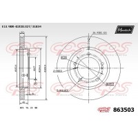 863503 MAXTECH Гальмівний диск