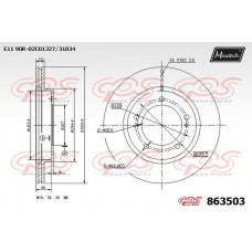 863503 MAXTECH Гальмівний диск